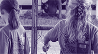 Girl showing their livestock at the county fair