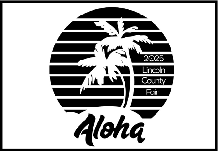 Lincoln county fair logo, aloha