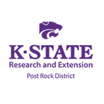 K-State Research and Extensino Post Rock District Logo